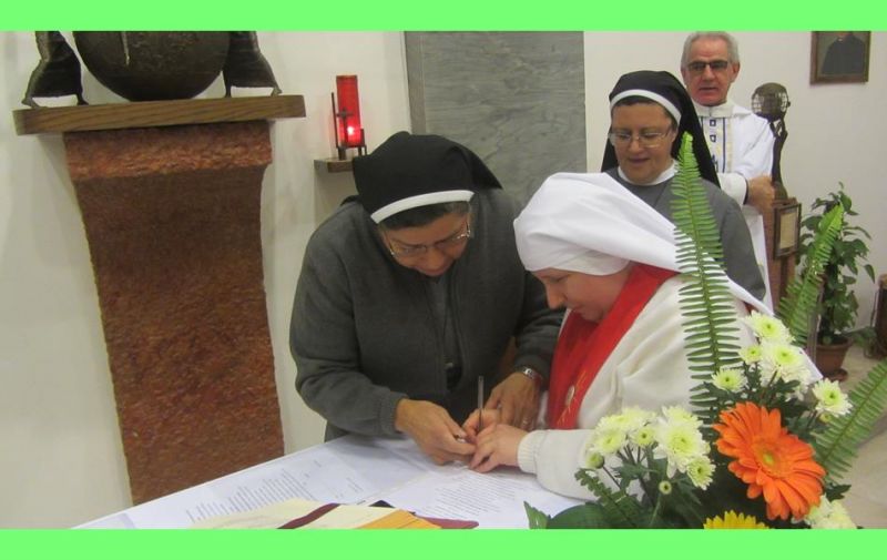 Siostry Sakramentki Niewidome: odnowienie ślubów przez s. M. Dominikę 
